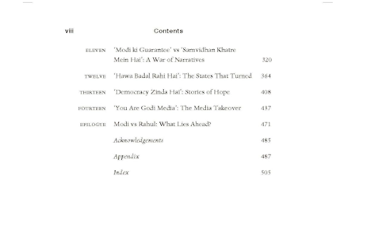 Content of 2024: The Election that Surprised India